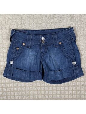 True Religion Women’s Denim Cuffed Shorts 26